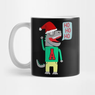 Cute Christmas Dinosaur Ho Ho Ho Mug